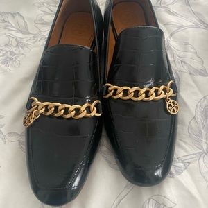 Tory Burch chain loafers